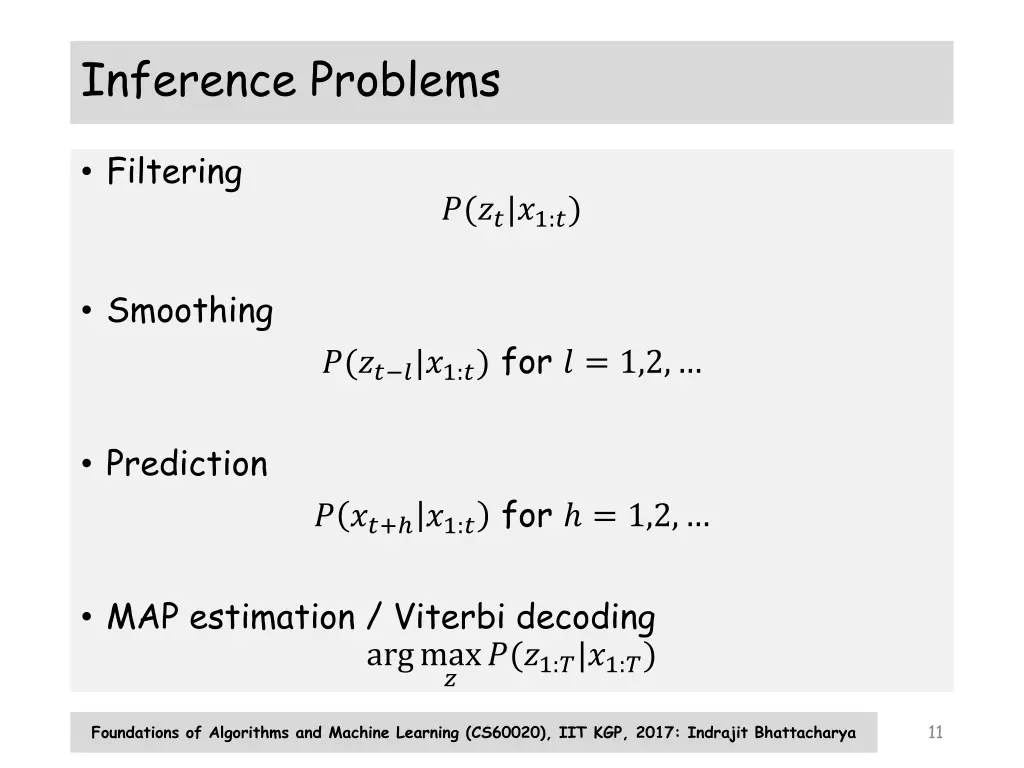 inference problems
