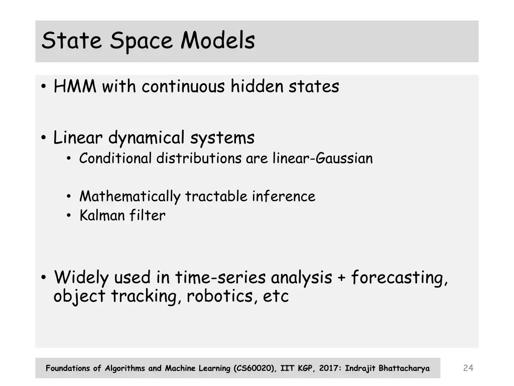 state space models