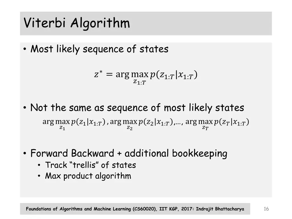 viterbi algorithm