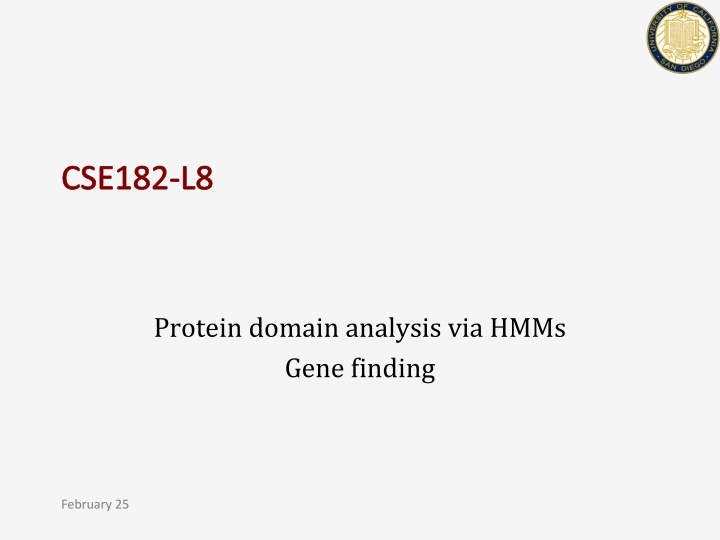 cse182 l8