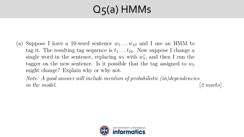 q5 a hmms