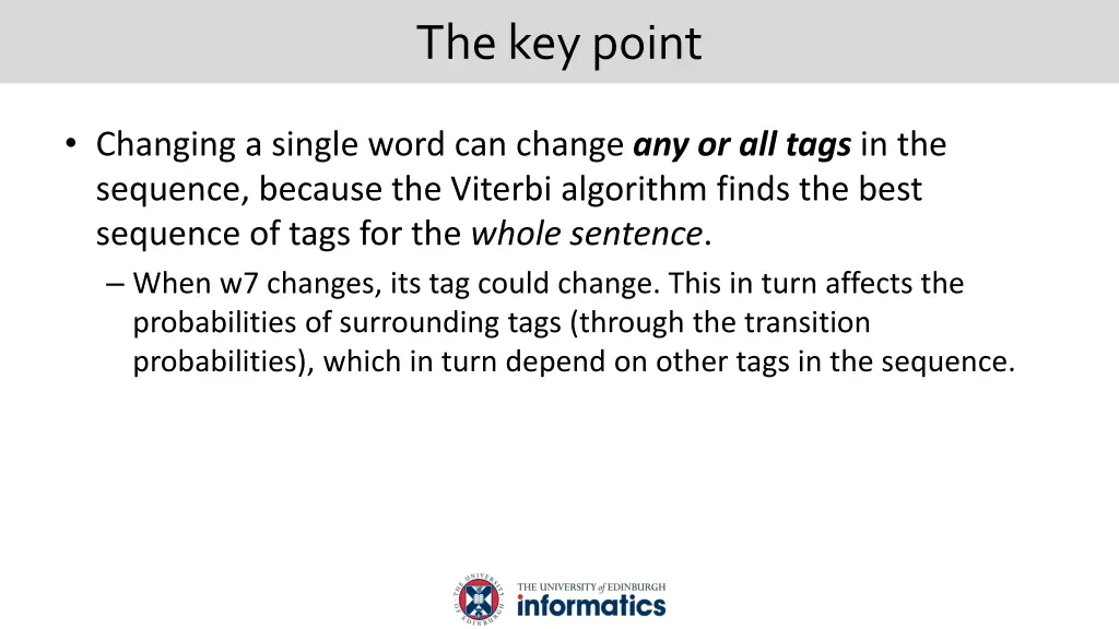 the key point