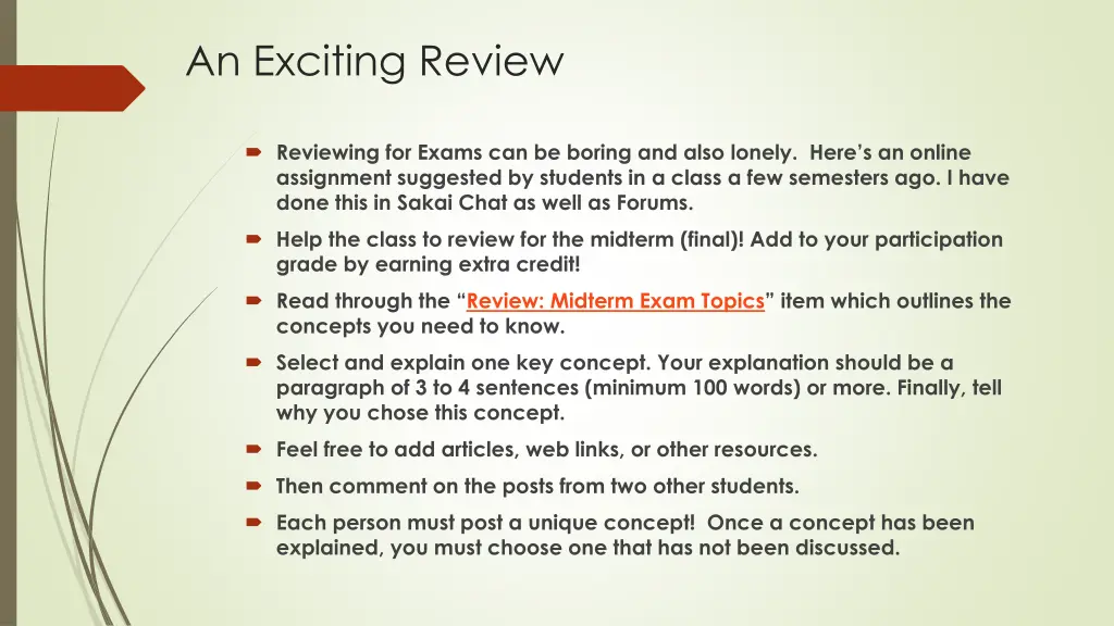 an exciting review