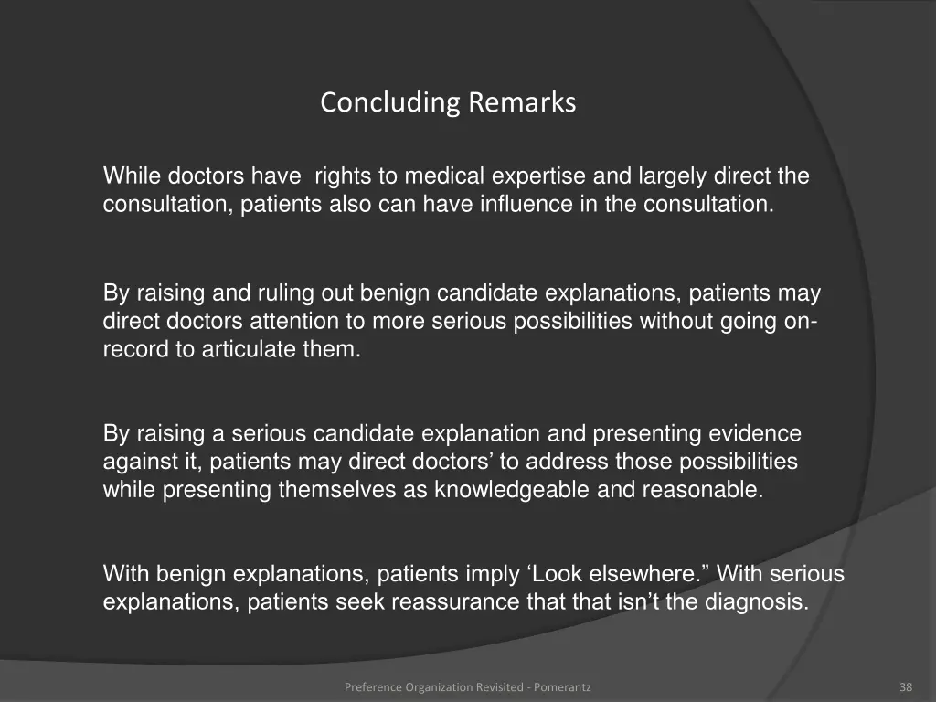 concluding remarks