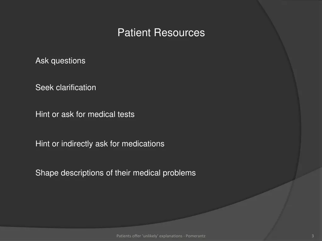 patient resources