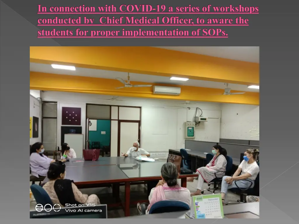 in connection with covid 19 a series of workshops