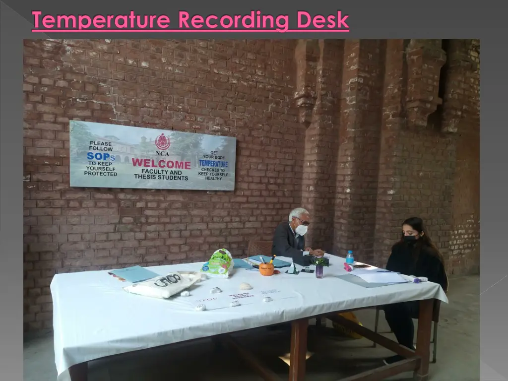 temperature recording desk