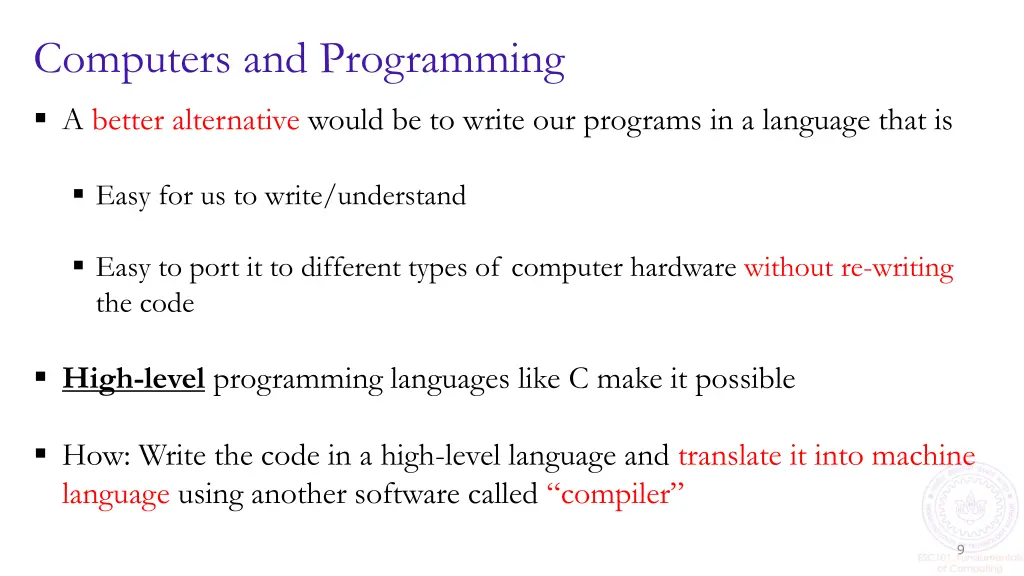 computers and programming