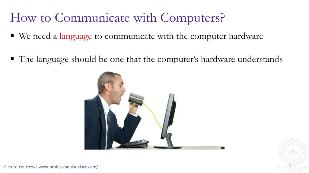 how to communicate with computers