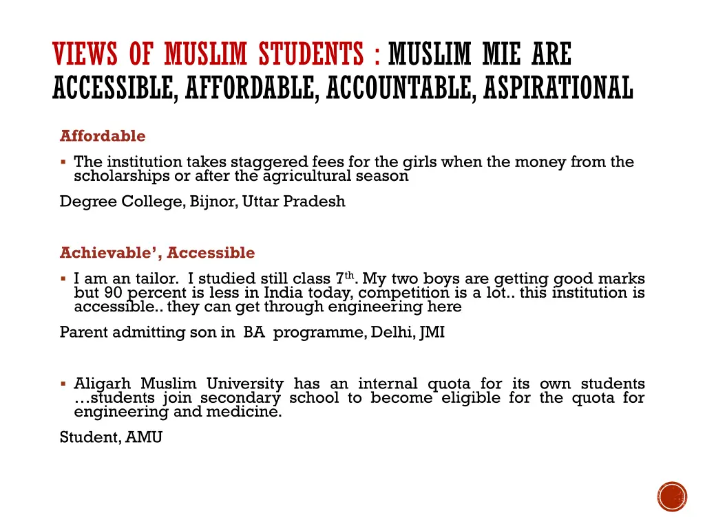 views of muslim students muslim