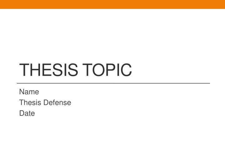 thesis topic