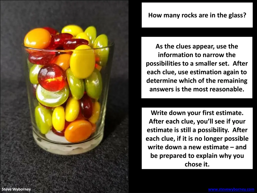how many rocks are in the glass 2