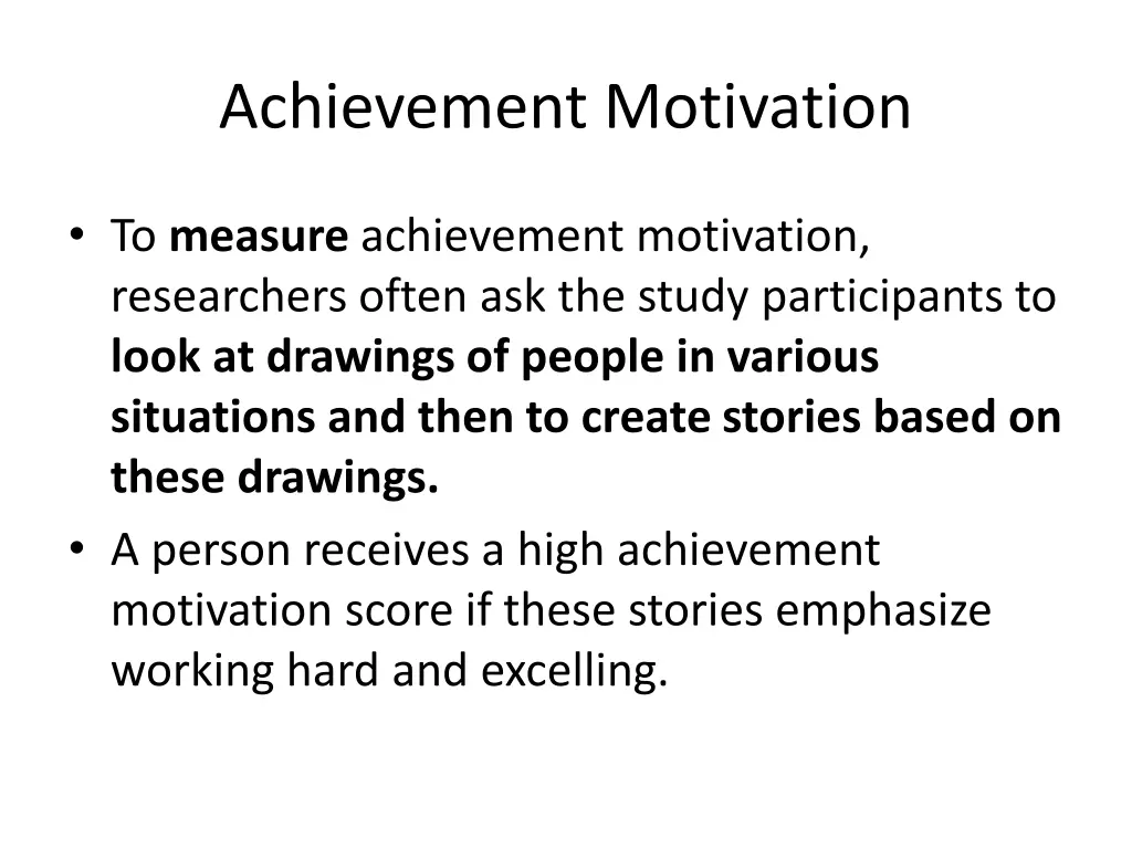 achievement motivation