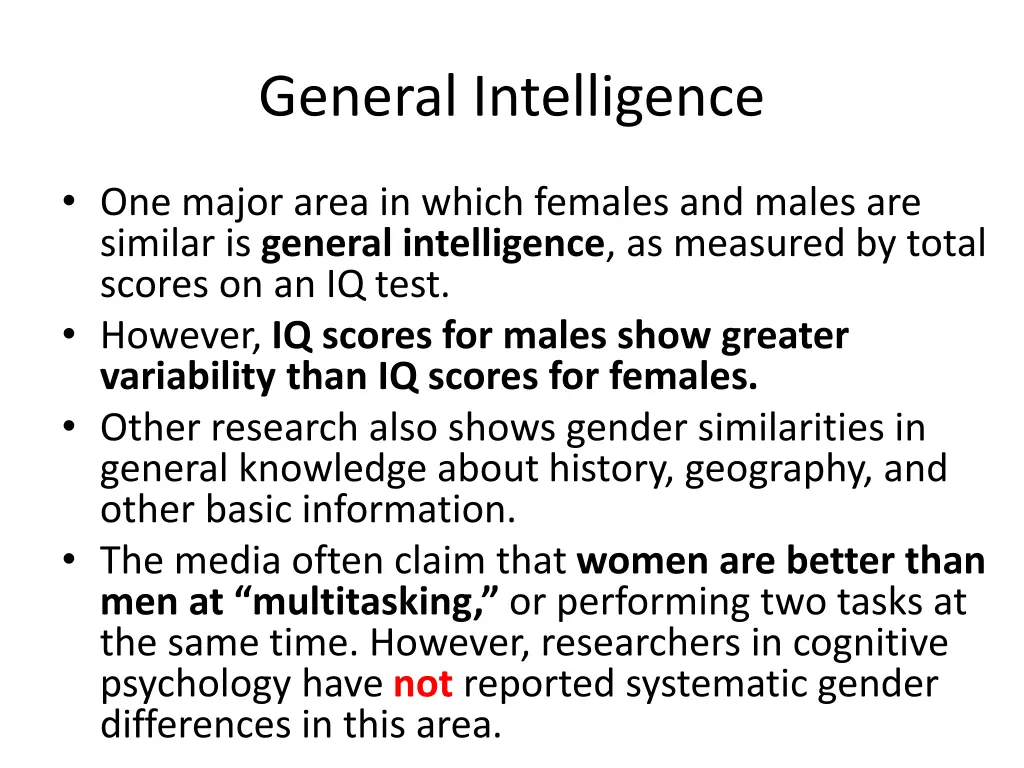 general intelligence