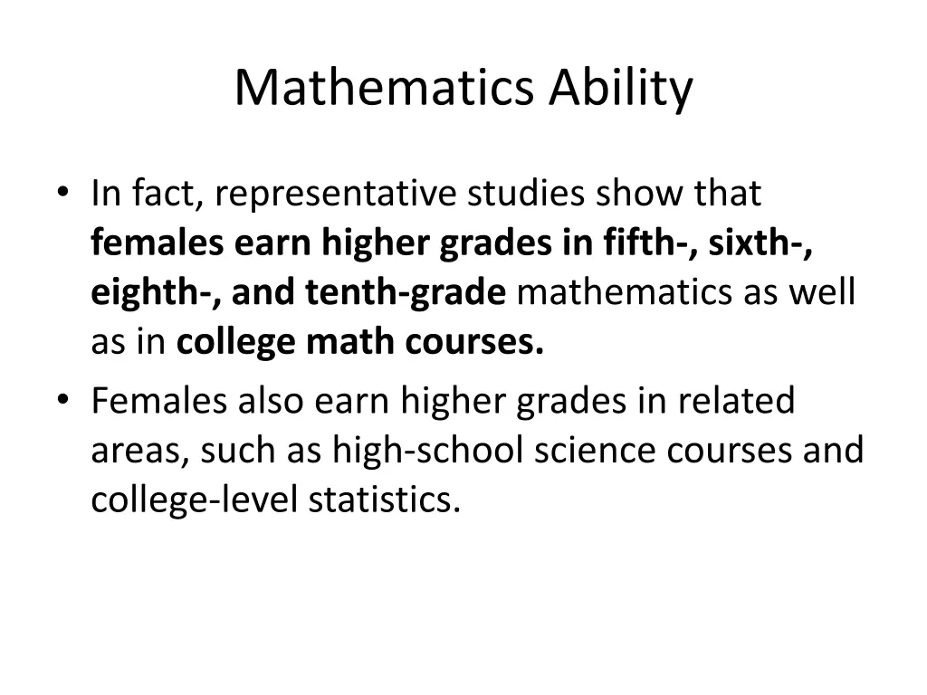 mathematics ability 1