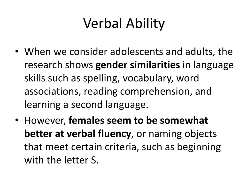 verbal ability 1