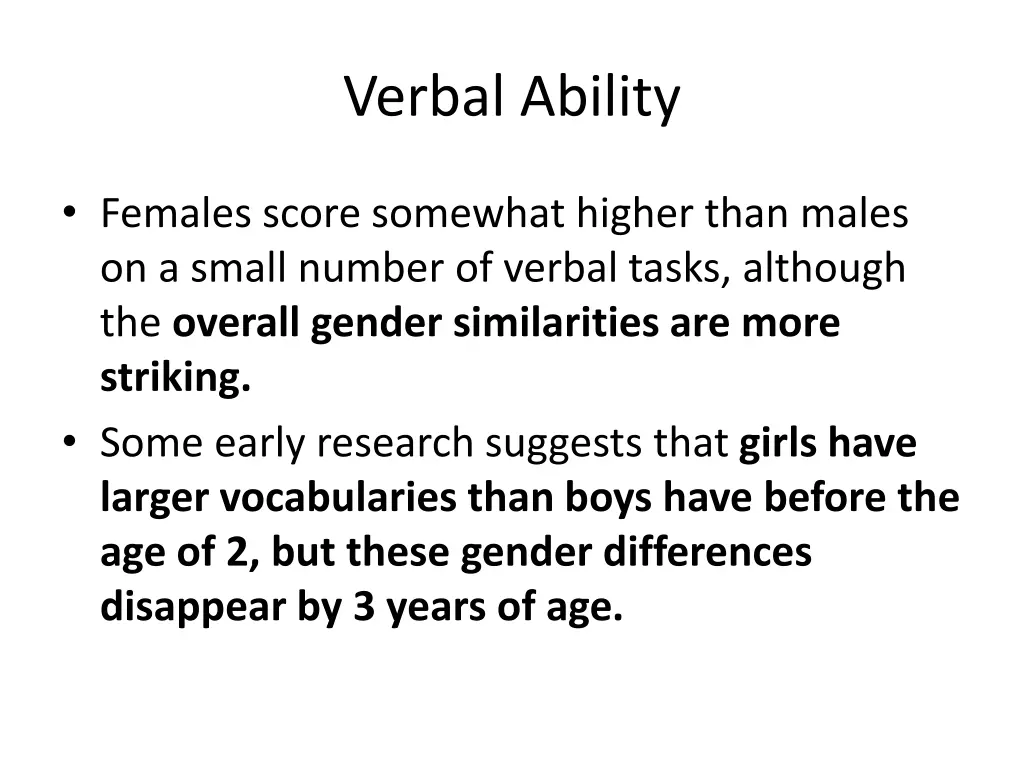 verbal ability