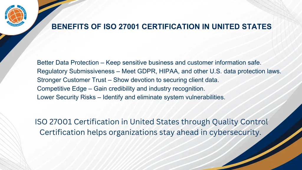 benefits of iso 27001 certification in united