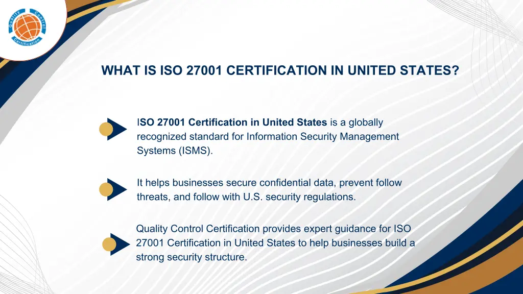 what is iso 27001 certification in united states