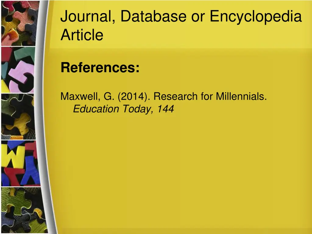 journal database or encyclopedia article 6