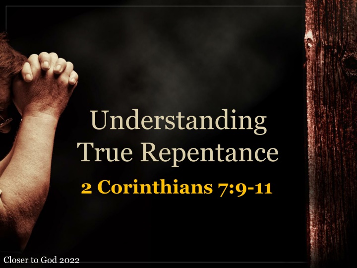 understanding true repentance 2 corinthians 7 9 11