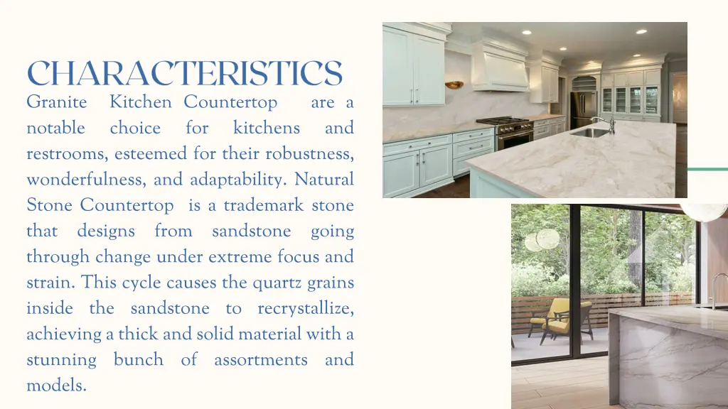 granite kitchen countertop are a notable choice