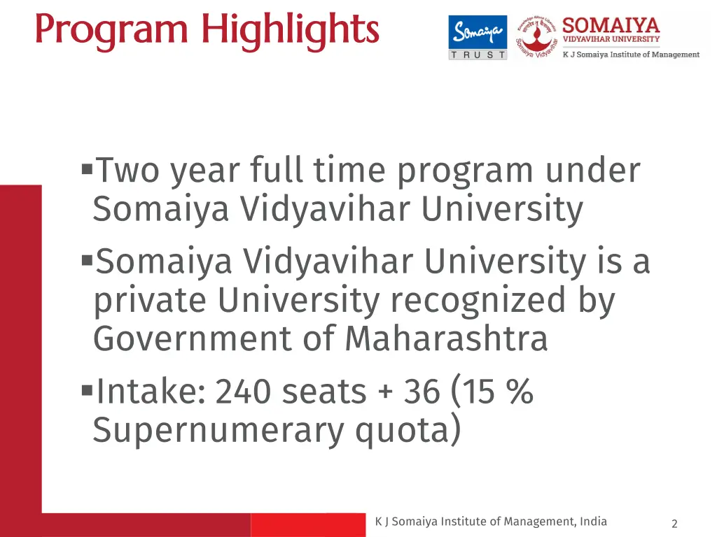 program highlights program highlights