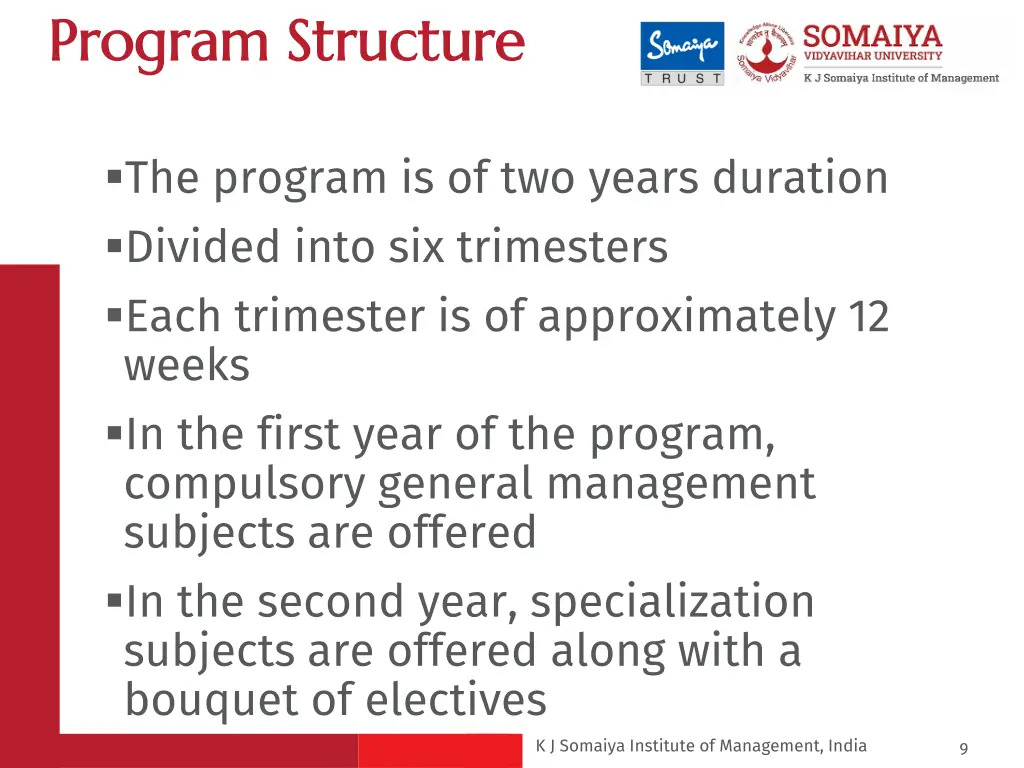 program structure program structure