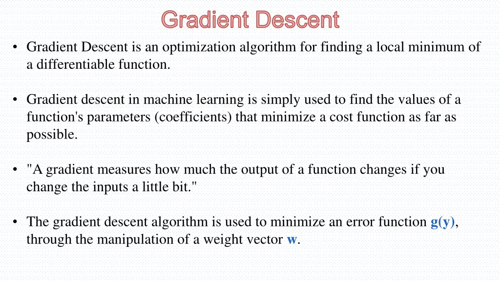 gradient descent