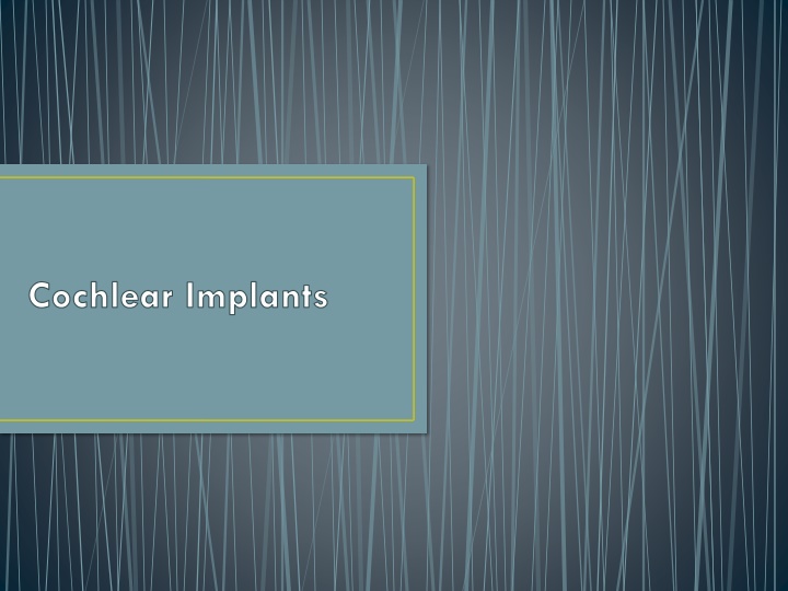 cochlear implants