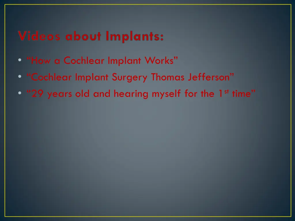 videos about implants