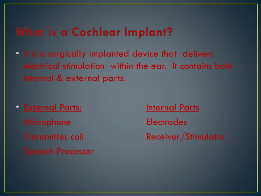 what is a cochlear implant