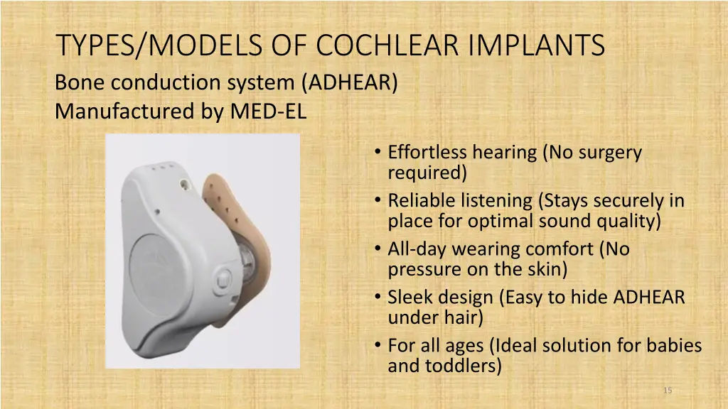 types models of cochlear implants bone conduction