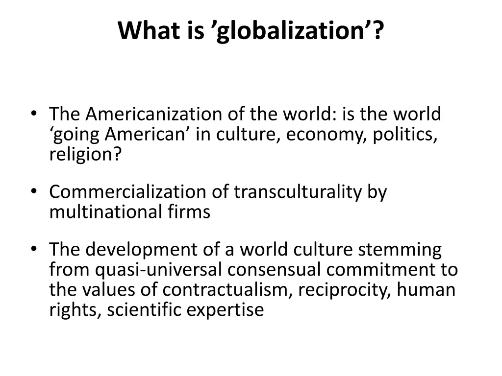 what is globalization
