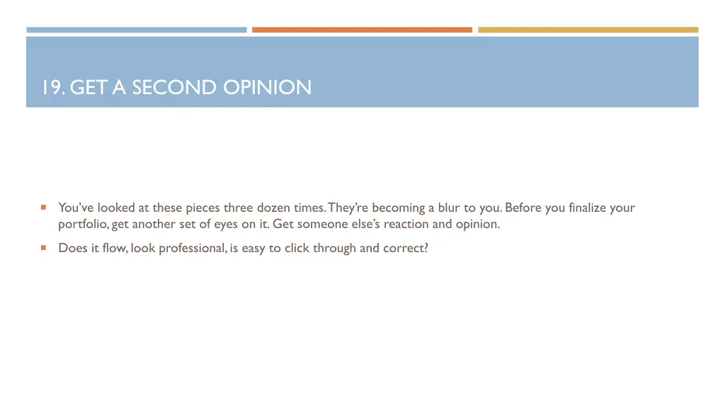 19 get a second opinion