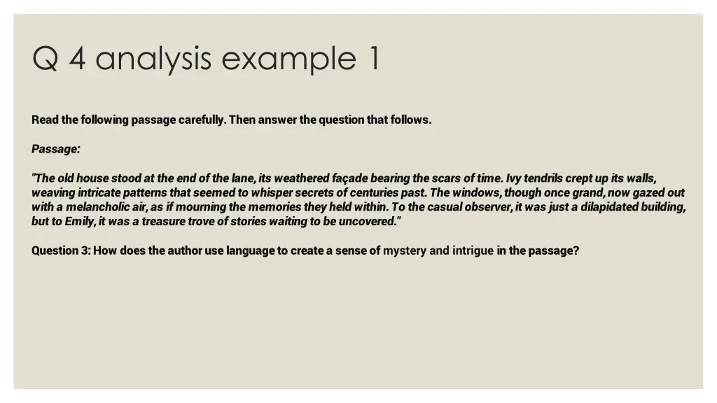 q 4 analysis example 1