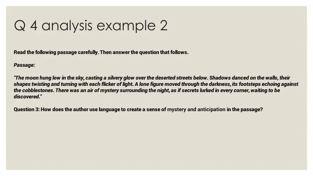q 4 analysis example 2