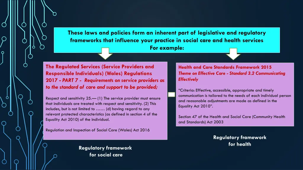 these laws and policies form an inherent part