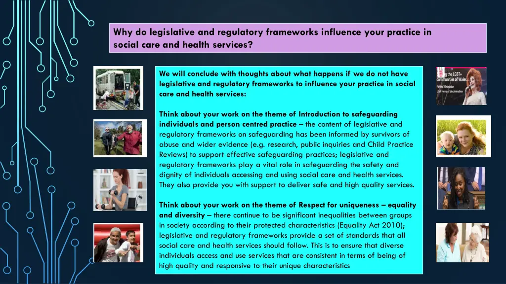 why do legislative and regulatory frameworks 1