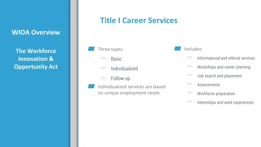 title i career services