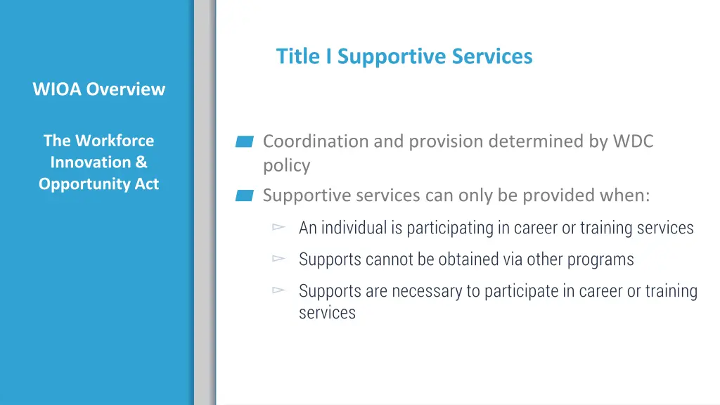 title i supportive services