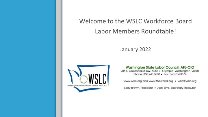 welcome to the wslc workforce board labor members