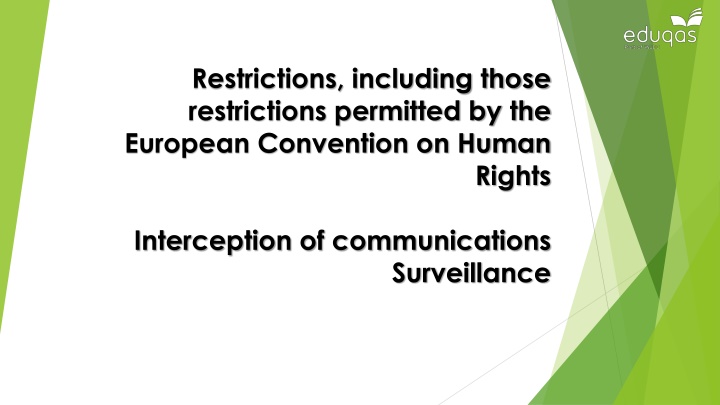 restrictions including those restrictions