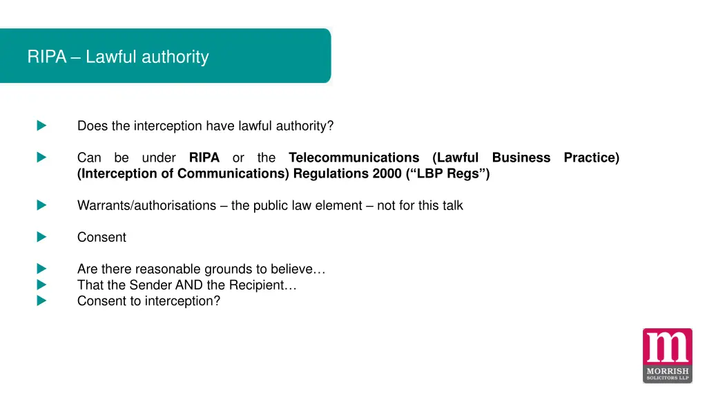 ripa lawful authority