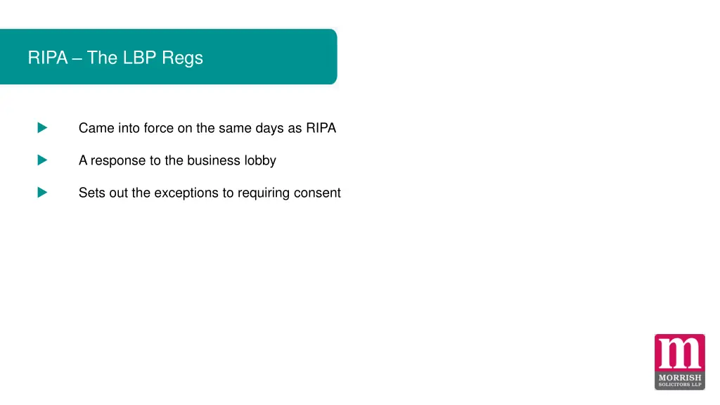 ripa the lbp regs