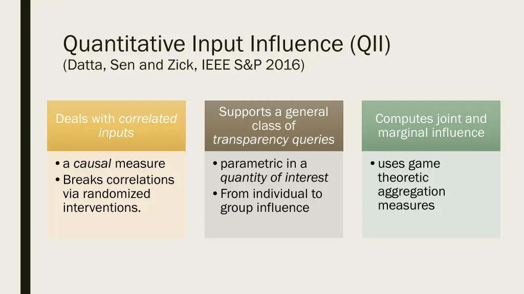 quantitative input influence qii datta