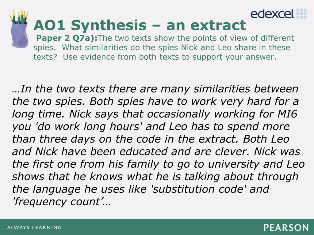ao1 synthesis an extract paper