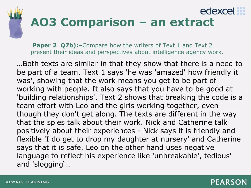 ao3 comparison an extract