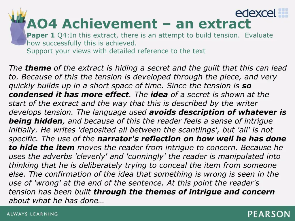 ao4 achievement an extract paper 1 q4 in this