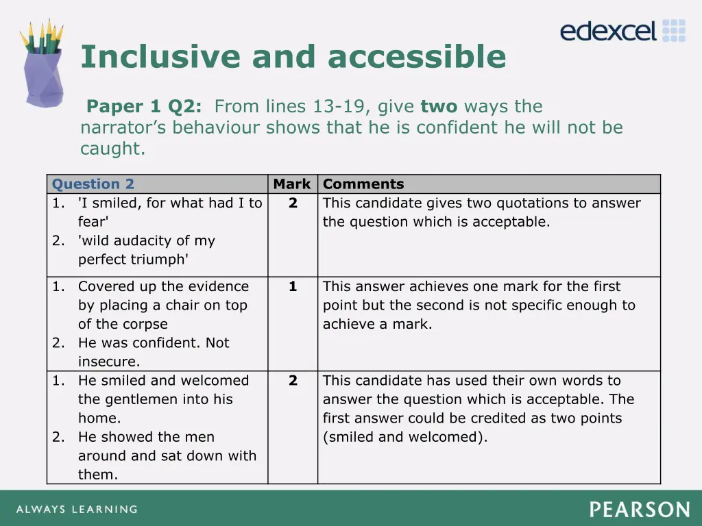 inclusive and accessible